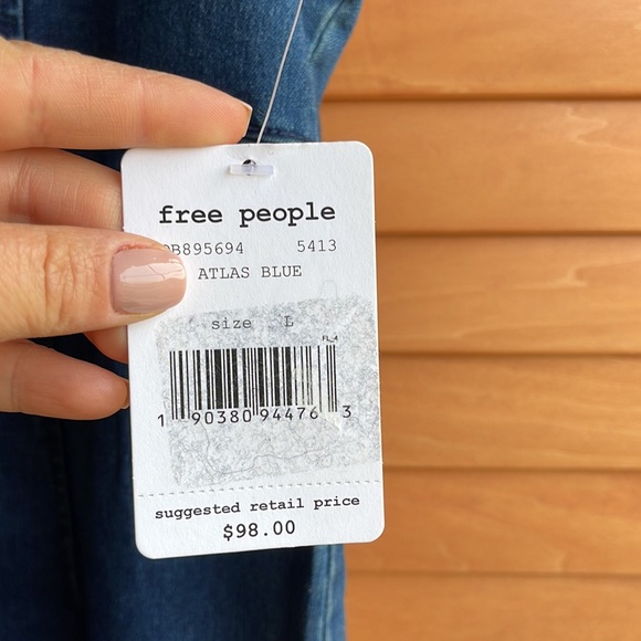 Free People Lia Denim Mini Dress - Picture 7 of 9